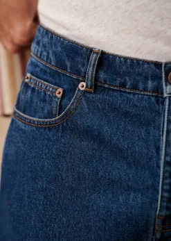 Sezane Shorts|Short Elio Bleu Denim