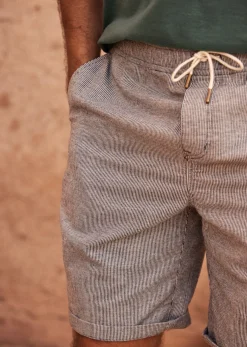 Sezane Shorts|Short Olson Marine / Ecru
