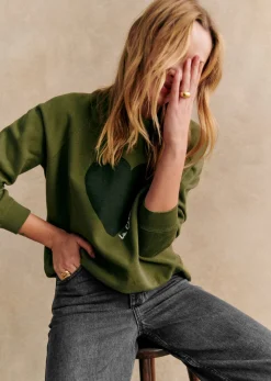 Sezane Sweats|Sweat-Shirt La Chamade -  Création Solidaire Kaki