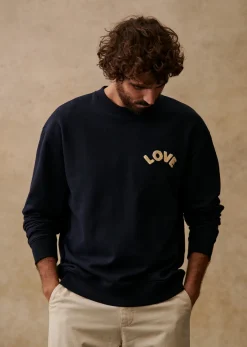 Sezane Sweatshirts|Sweatshirt Love Marine