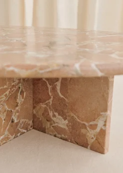Sezane La Sélection Vintage|Table Basse Design Italien Vintage En Marbre rose