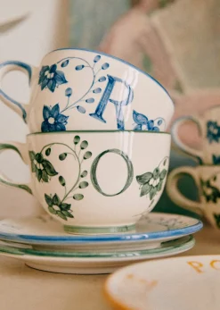 Sezane La Vaisselle|Tasse Poème - Bleu Orage