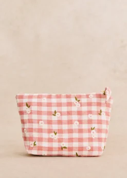 Sezane Lifestyle|Le Bain|Trousse Zippée Vichy Rose
