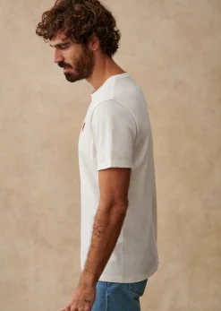 Sezane T-shirts motif|T-Shirt Coeur Chamade Écru