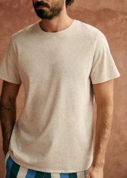 Sezane T-shirts manches courtes|T-Shirts coton lin|T-Shirt Fabio