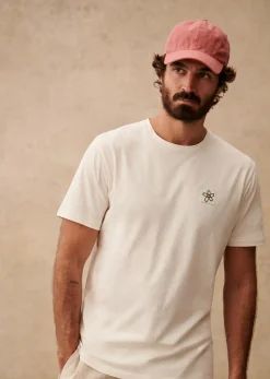 Sezane T-shirts motif|T-Shirt Fleur Éditions Ecru