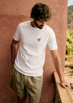Sezane T-shirts motif|T-shirts manches courtes|T-Shirt Montgolfière Blanc