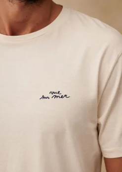 Sezane T-shirts motif|T-Shirt Vue Sur Mer Écru