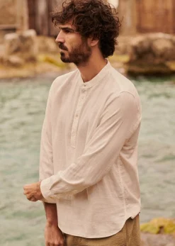 Sezane Chemises col mao|Chemises rayures|Tunique Buster