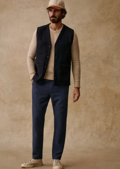 Sezane Vestes laine|Cardigans & Gilets|Veste Edern Marine