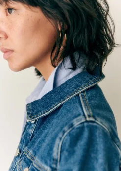 Sezane Vestes & Manteaux|Veste Wilfrield Denim