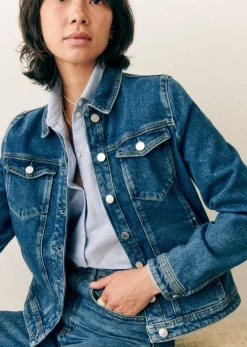 Sezane Vestes & Manteaux|Veste Wilfrield Denim